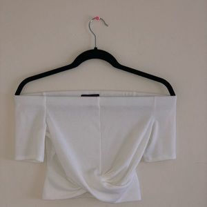 Material girl white crop top